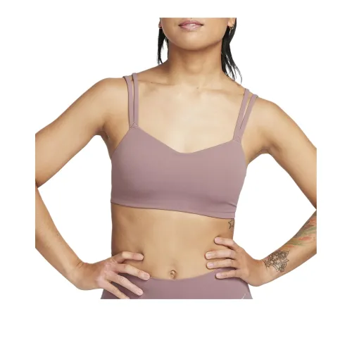 nike Zenvy Strappy Бюстгальтер Женский Smoke Lilac Red