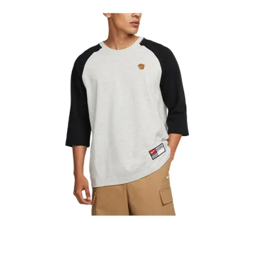 Nike Реглан рукав T-рубашка унисекс Фотиния серый