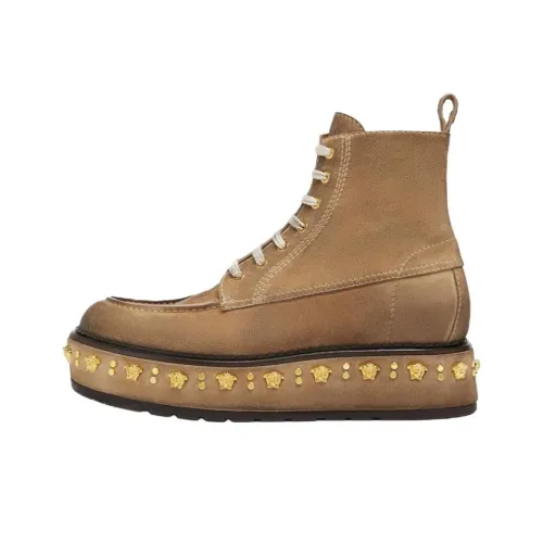 VERSACE Medusa Botильоны 5 см Мужской Коричневый