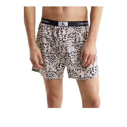 Calvin Klein Трусы Мужские 1 Пачка Серый С принтом