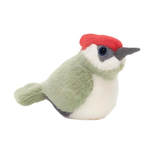 JELLYCAT Коллекция птиц Bodlin WOODPECKER Куклы Плюшевая кукла 10 см Высота