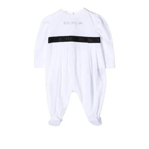 BALMAIN Черный/Белый Детские Комбинезоны для дома