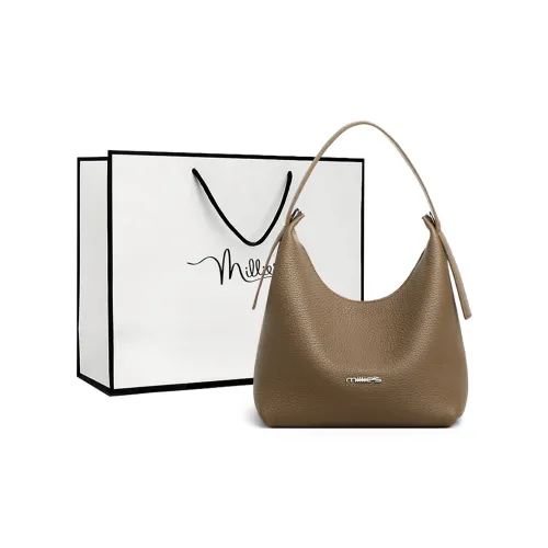 MILLIE'S Коровья кожа Портативная Сумка через плечо Сумка на плечо Стандартная Женская Слон Серый Черный