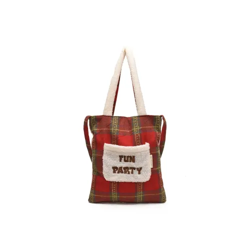 SUN ERATH U Плюшевый Тоут Сумка Сумка для покупок Сумка на плечо Маленькая Женская Красная Желтая