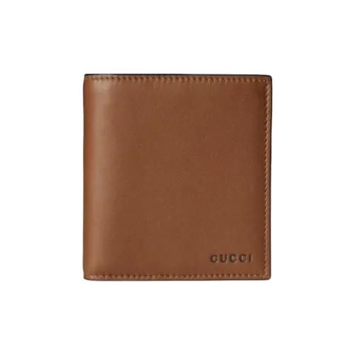 GUCCI Кожа Кошелек Мужской Коричневый