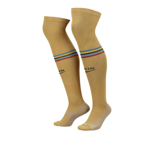 nike FC Barcelona 2022 23 Stadium Away Football Socks Unisex 1 Pack Club Gold nike FC Barcelona 2022 23 Stadium Away Футбольные носки Унисекс 1 упаковка Клуб Золотой
