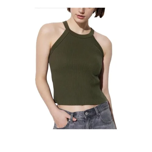 UNIQLO Майка Женская Темно-Зеленая