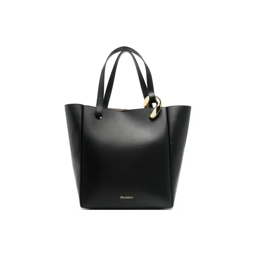 JW Anderson Телячья кожа Тоут Сумка Сумка для покупок Сумка Женская Черная