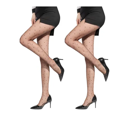 MIIOW Колготки Женские 2 Пачки Светло-Черный