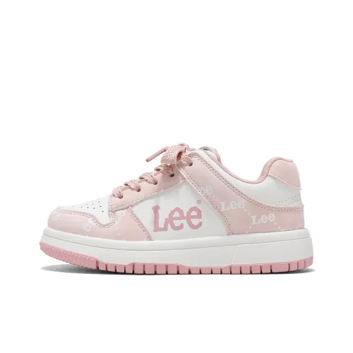 LEE KIDS Скейтбординг Обувь Низкий Топ Бежевый Белый Розовый Детский
