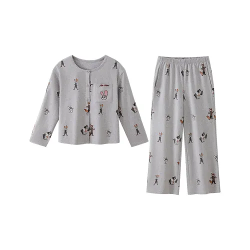JINGYUN X Disney Пижамный комплект Женские Бобовый Серый