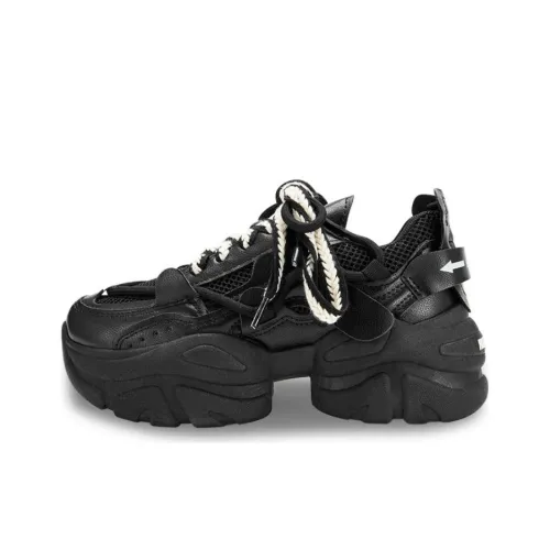 RUN MANNER массивные кроссовки Low Top черные женские