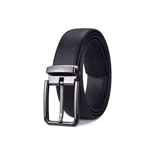 Hush Puppies Ремни из коровьей кожи Мужской Черный Ширина 3,4CM