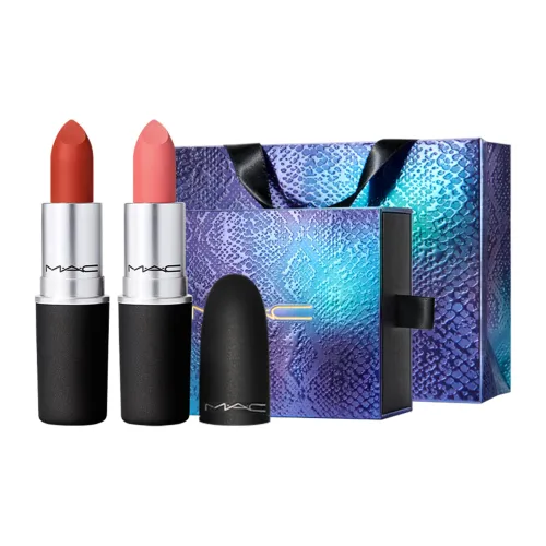 MAC Year of The Snake Limited Edition Набор Помады Мягкий матовый Легко смешивается Длинное удержание Нет TRANSFER 3г+3г