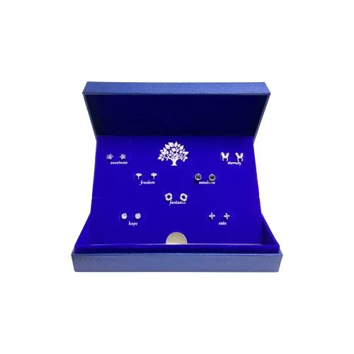 ERXI Серьги-гвоздики из стерлингового серебра 925 пробы для женщин