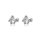 Белый, 6,5 мм, циркон