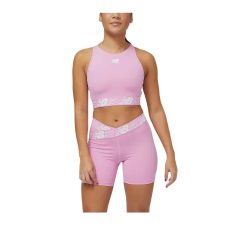 New Balance Relentless Бюстгальтер Женский Малиновый