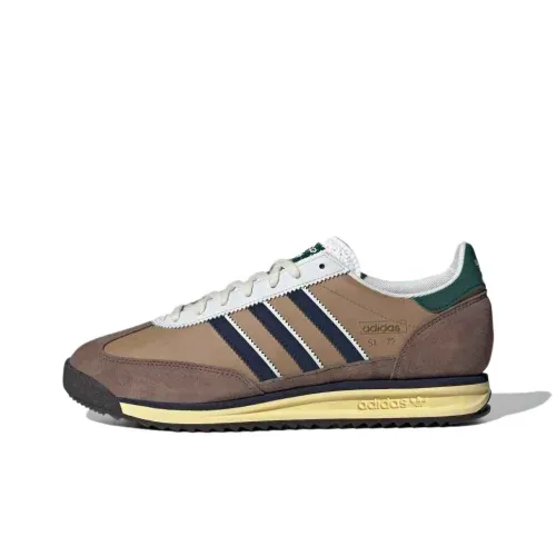 Adidas Originals SL 72 RS Противоскользящий Устойчивый к истиранию Низкий Топ Casual Унисекс Коричневый