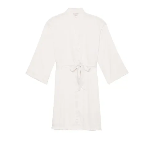 Victoria's Secret Сатин Midi Халат Кокосовый Белый Халат для сна Женские Кокосовый Белый