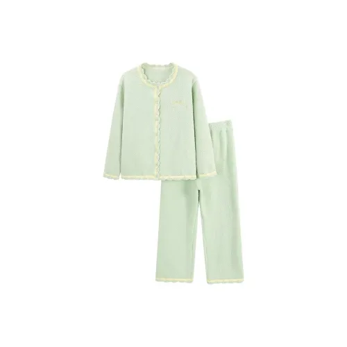 WANANNI Пижамный комплект женский зеленый