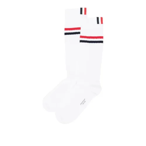 THOM BROWNE 1 шт Белые Женские Носки MID до икры