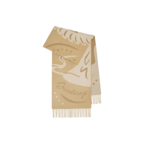 Burberry Кашемир Вязаные Шарфы Унисекс Желтый