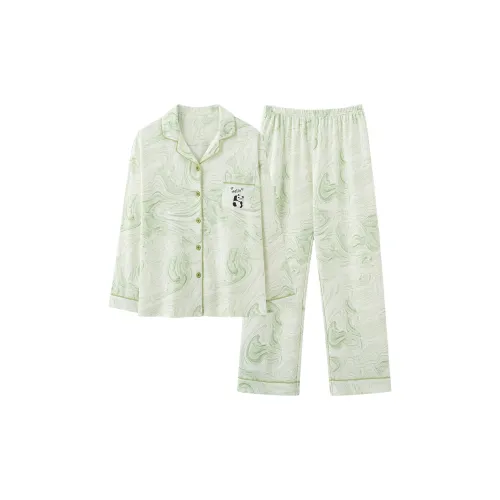 WANANNI Пижамный комплект женский светло-зеленый
