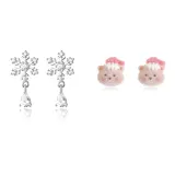 Снежинка Медвежонок Набор из 2 предметов