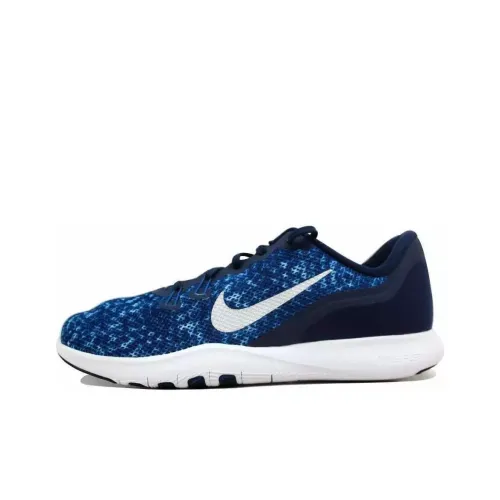 Nike Flex Trainer 7 Износостойкий и Легкий Низкий Топ Кроссовки для тренировок Женские Синие