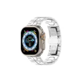 Железный человек, застежка-бабочка, титан, полоска, серебряный.