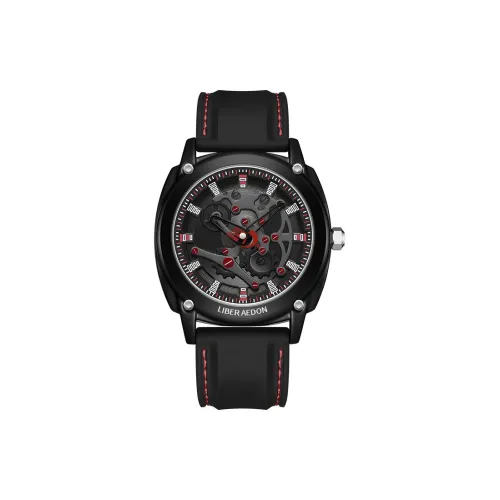 LIBER AEDON Наручные часы Кварцевый механизм Черный циферблат Мужские часы