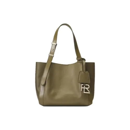 Ralph Lauren RL 888 Телячья кожа Тоут Сумка Сумка для покупок Сумка Мини Женская Зеленая