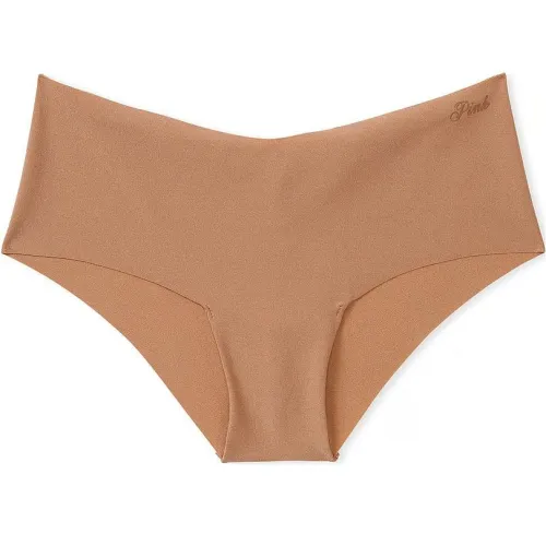 Victoria's Secret Розовый No Show Cheeky PANTY Цвет ириски Нижнее белье Женские 1 шт Светло-коричневый