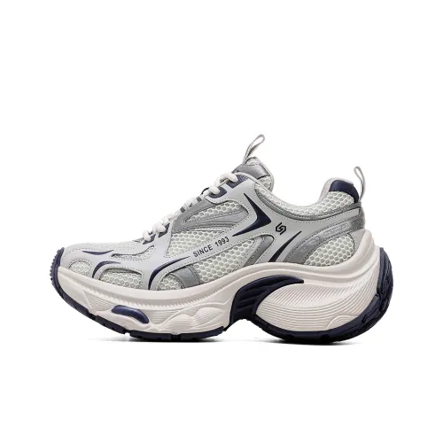 ST SAT Устойчивые к истиранию низкие топовые кроссовки с толстой подошвой женские