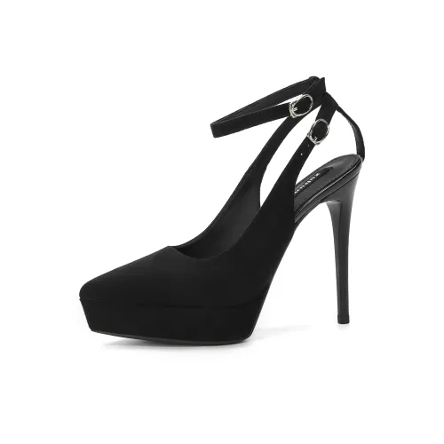 Zubumei Узкий каблук Высокие каблуки 12CM Женские Черный