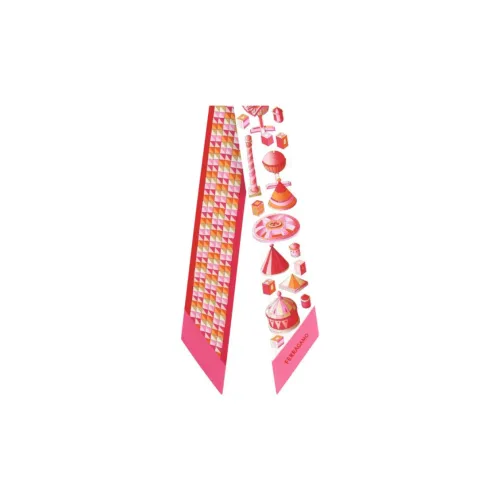 Ferragamo Тутовый шелк Резинки для волос Женские Хлопковая конфета