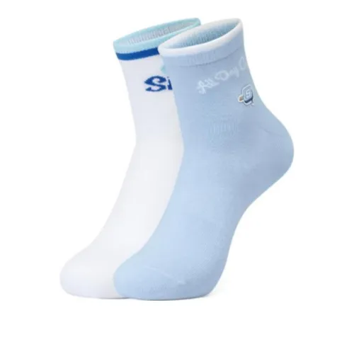 Skechers COLORFUL 2 шт Белый и синий цвет Унисекс MID Носки до икры
