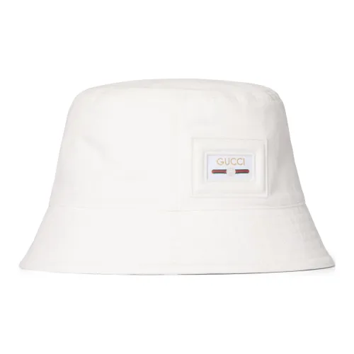 GUCCI Хлопок Canvas Панамы Унисекс Белый