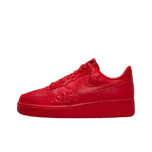 Nike Air FORCE 1 Кроссовки для скейтбординга Низкие Красные Женские