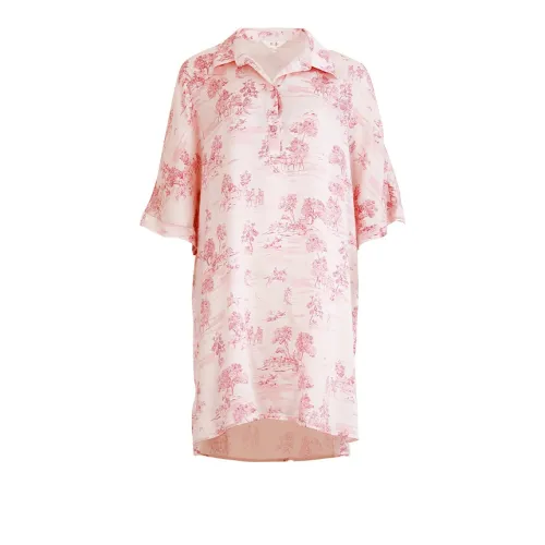 Silk Boundary Ночная сорочка Женская Розовая