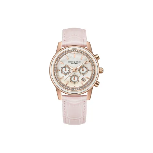 Disney Кварцевый механизм Часы Женские Жемчужная раковина Циферблат Цвет