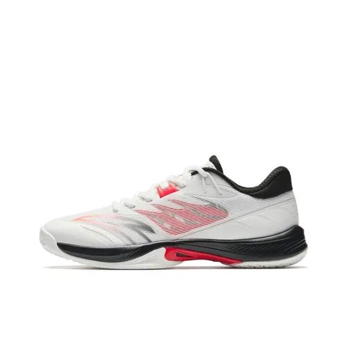 ANTA Противоскользящее и Износостойкое Покрытие Низкий Топ Бадминтон Обувь Мужская Белый Красный Черный