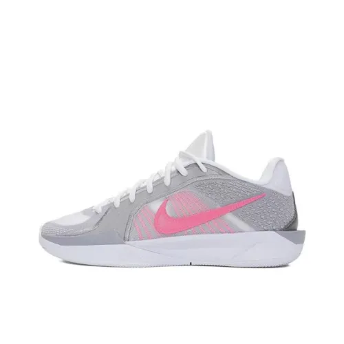 Nike Sabrina 2 Slip-on Устойчивый к истиранию Низкий Топ Баскетбольные кроссовки Женские Серый Розовый