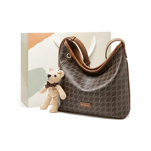 15 MINS PVC Сумка через плечо Большая Женская Кофейная