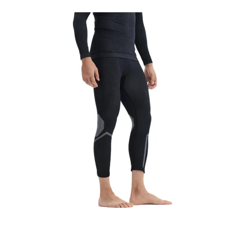 DECATHLON Леггинсы Мужские Дымчатый Черный Снег