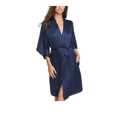 Victoria's Secret Сексуальный KI Сон Robe Женские Морской Флаг Синий
