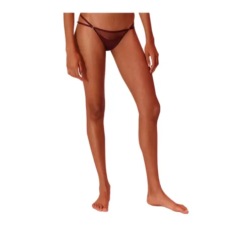 CALVIN KLEIN x Nensi Dojaka Трусы Европейская версия Женские 1 упаковка Бордовый