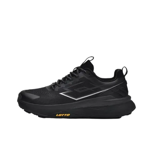 LOTTO Нижняя юбка Устойчивая к истиранию Низкий топ Альпинистская обувь Мужская Черная
