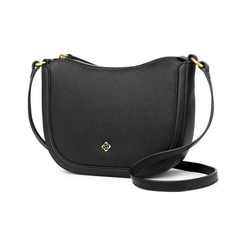 PIERRE CARDIN Сумка через плечо из крупнозернистой текстуры коровьей кожи женская черная