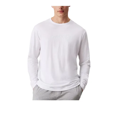 CALVIN KLEIN Пижамный топ Европейская версия Мужской Классический Белый